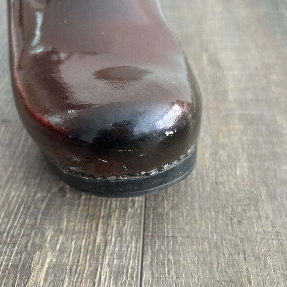 Dansko Professional Clogs Womens Brown Iridescent Patent Leather EU 39/US 8.5-9 - Picture 9 of 12